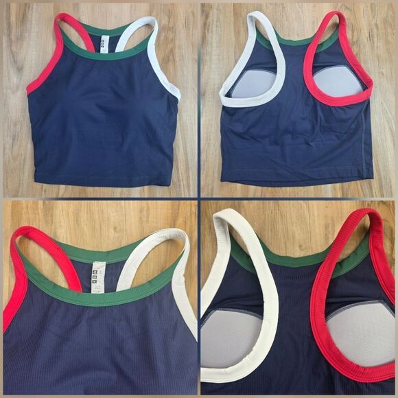 ☔️🩵⏭️NWT Blue Racerback Sleeveless Top & Pleated Skort Set Medium - Picture 7 of 13